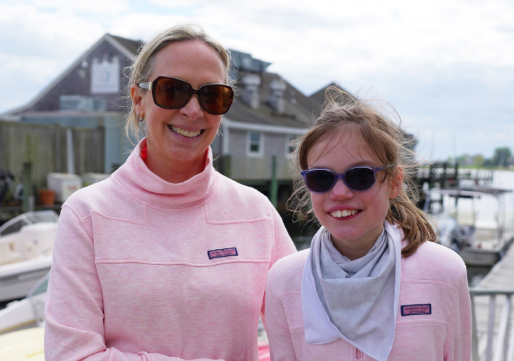 Hand touching something.