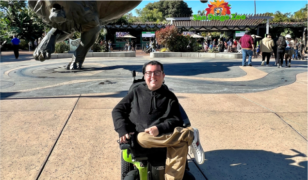 Ruby and her dad skiing